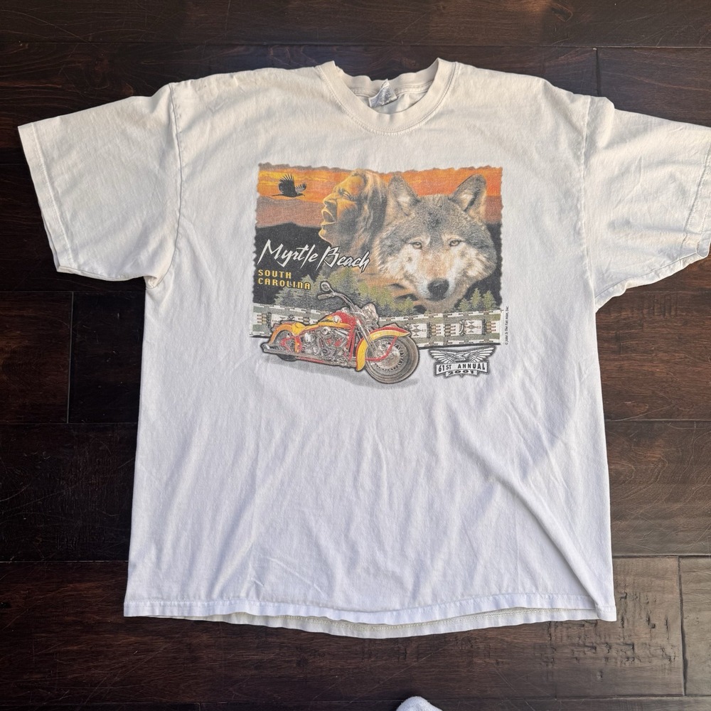 Myrtle Beach Bike Week 2001 T-shirt XL Motorcycle Biker Men's